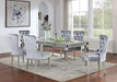 ADALIA Wingback Chair (2/CTN), Silver/Dark Gray - Rebatta Home Store