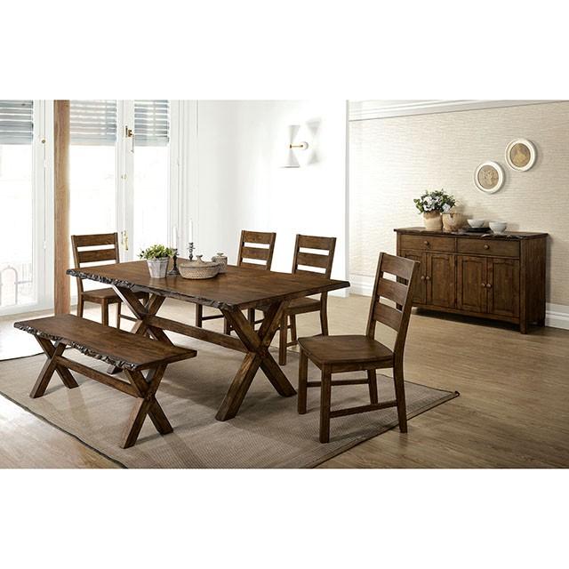 Woodworth Walnut Padded Side Chair (2/CTN) - Rebatta Home Store