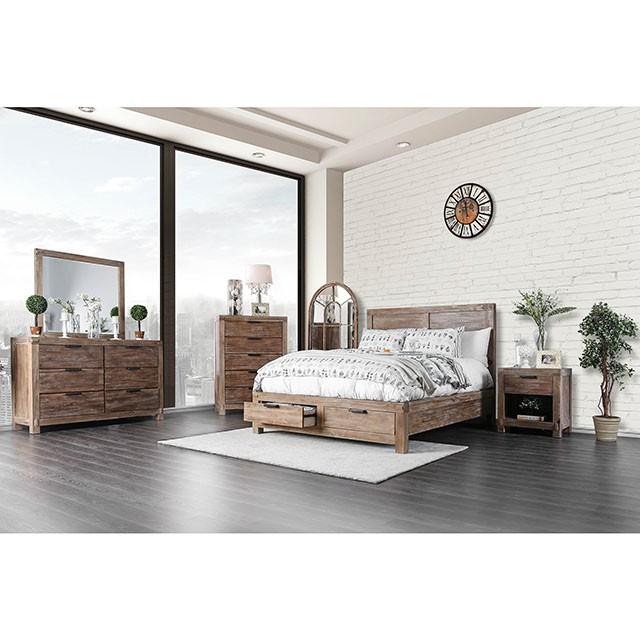 Wynton Weathered Light Oak Night Stand - Rebatta Home Store