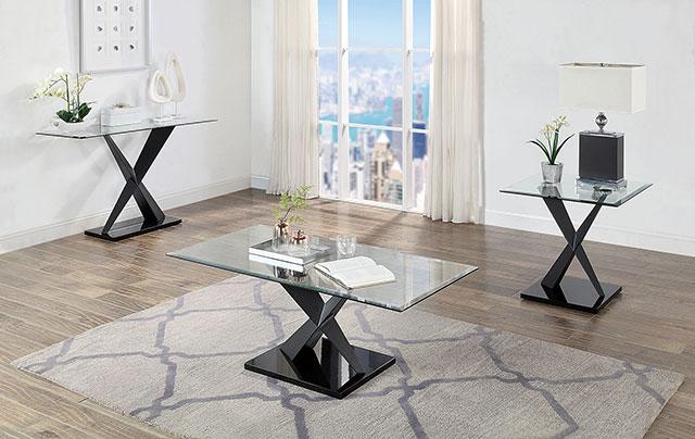 XANTHUS End Table, Black - Rebatta Home Store