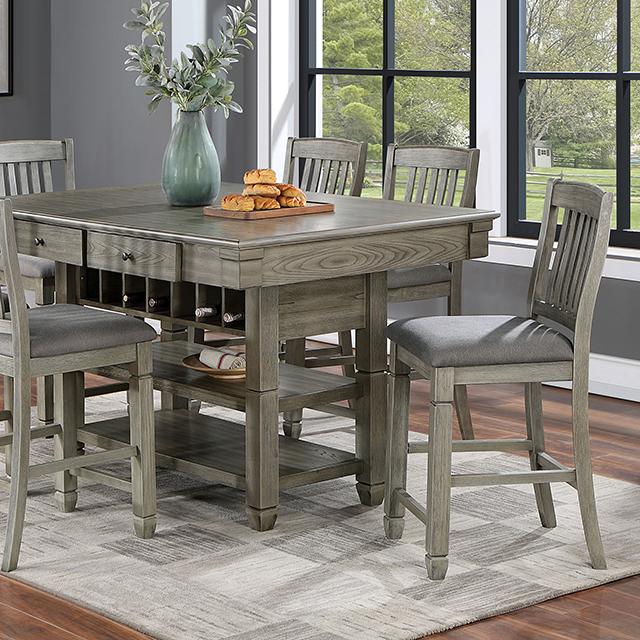 ANAYA Counter Ht. Table, Gray - Rebatta Home Store
