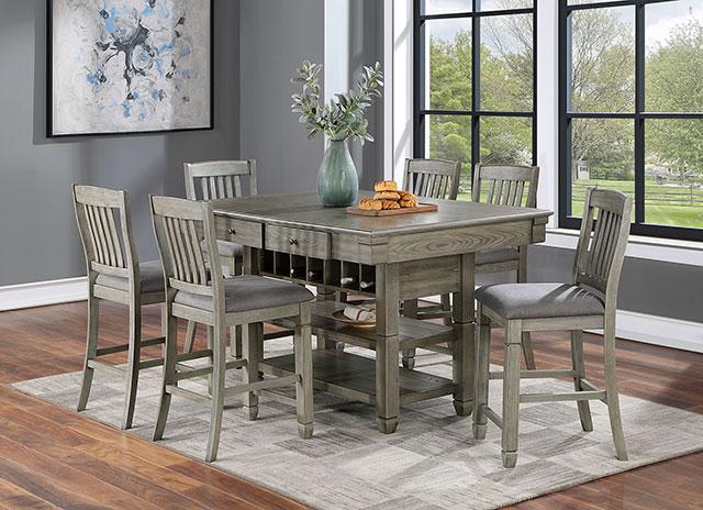 ANAYA Counter Ht. Chair (2/CTN), Gray/Lt. Gray - Rebatta Home Store