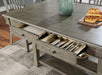 ANAYA Counter Ht. Table, Gray - Rebatta Home Store