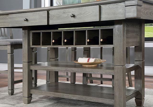 ANAYA Counter Ht. Table, Gray - Rebatta Home Store