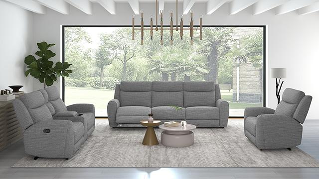 Antonius Manual Recliner Loveseat w/ Console - Rebatta Home Store