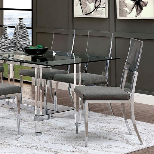 Casper Chrome Dining Table - Rebatta Home Store