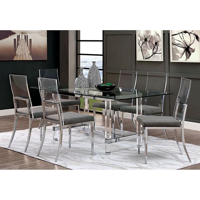 Casper Chrome Dining Table - Rebatta Home Store