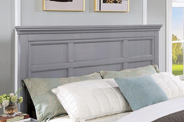 CASTLILE Queen Bed, Gray - Rebatta Home Store