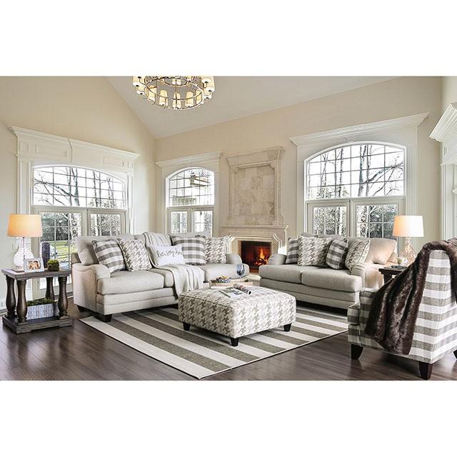 Christine Light Gray Love Seat - Rebatta Home Store
