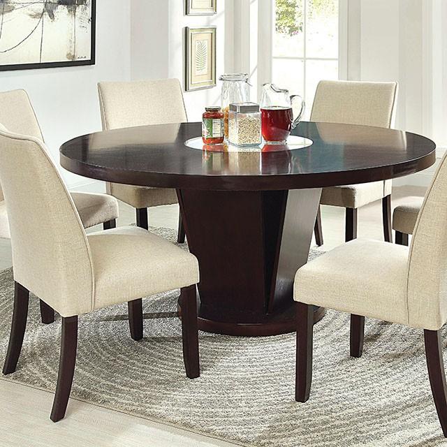 Cimma Espresso Round Dining Table - Rebatta Home Store