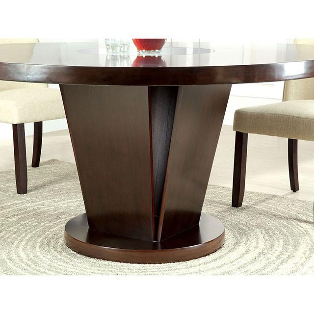 Cimma Espresso Round Dining Table - Rebatta Home Store