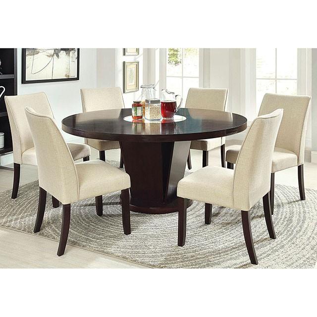Cimma Espresso Round Dining Table - Rebatta Home Store
