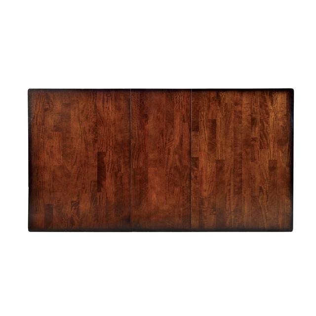 DICKINSON I Dark Cherry Dining Table w/ 18" Leaf - Rebatta Home Store