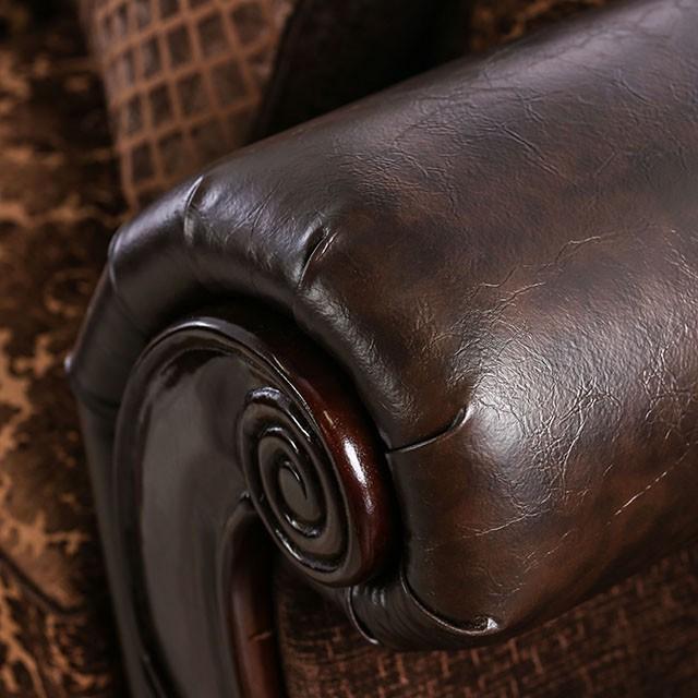 ELPIS Brown/Espresso Sofa - Rebatta Home Store