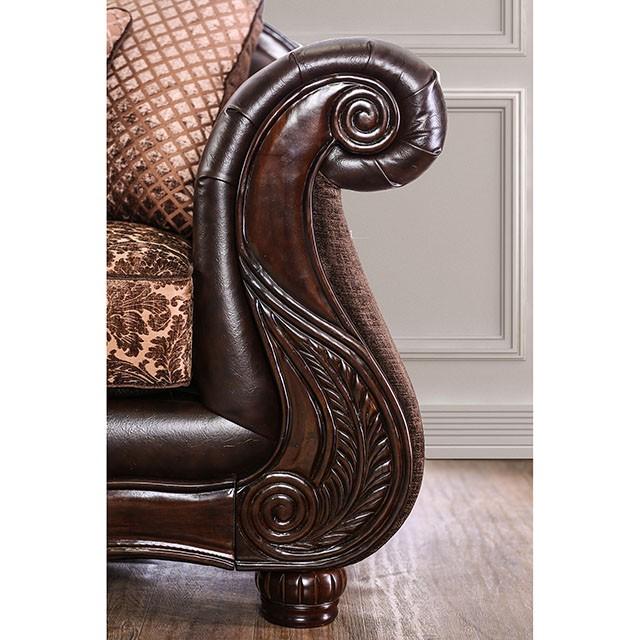 ELPIS Brown/Espresso Sofa - Rebatta Home Store