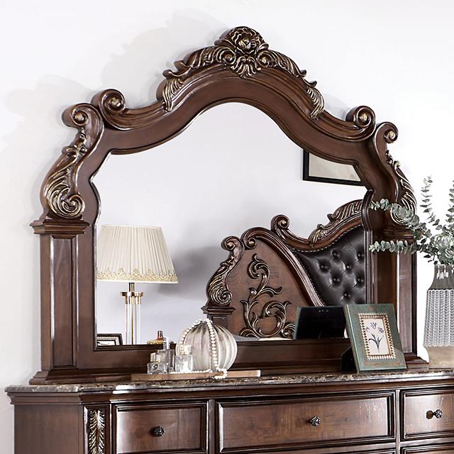 ESPARANZA Mirror, Brown Cherry - Rebatta Home Store