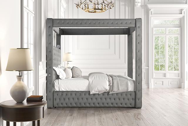 Etherea Bed Gray & Black - Rebatta Home Store