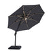 Nuti 10 Ft Round Umbrella w/ LED Light + 37" Large Base - Rebatta Home Store