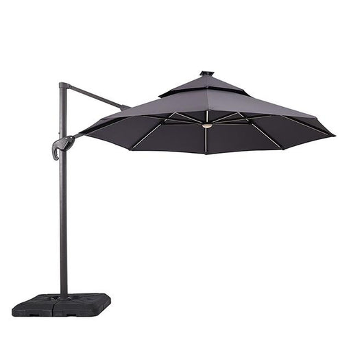 Xico 8 Ft Square Umbrella w/ Double Top w/ LED Light + 37" Large Base - Rebatta Home Store