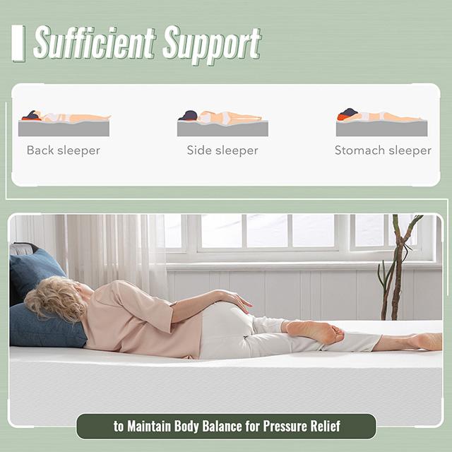 Coreopsis 8" Twin Memory Foam Wave Comfort - Rebatta Home Store