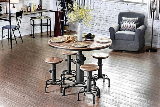 Foskey Antique Black Dining Table - Rebatta Home Store