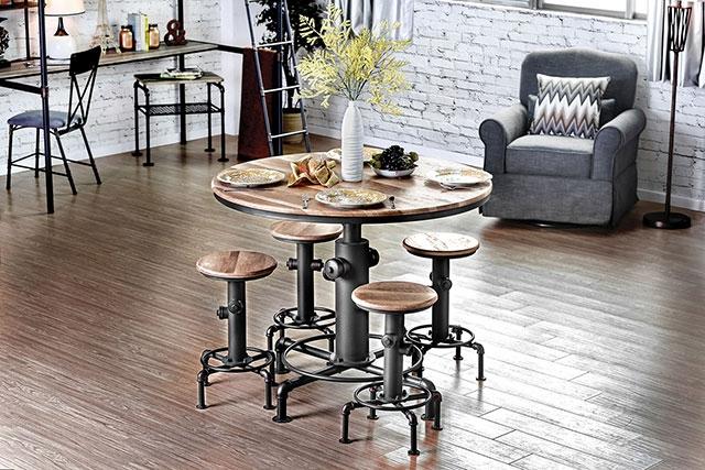 Foskey Antique Black Dining Table - Rebatta Home Store
