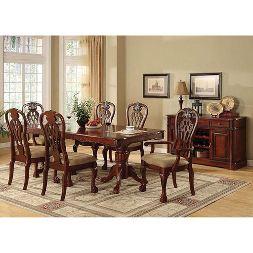 GEORGETOWN Antique Cherry Dining Table w/ Double Pedestals - Rebatta Home Store
