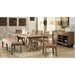GIANNA Rustic Pine Fabric Bench - Rebatta Home Store