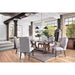 Gianna Rustic Pine/Ivory Wingback Chair (2/CTN) - Rebatta Home Store