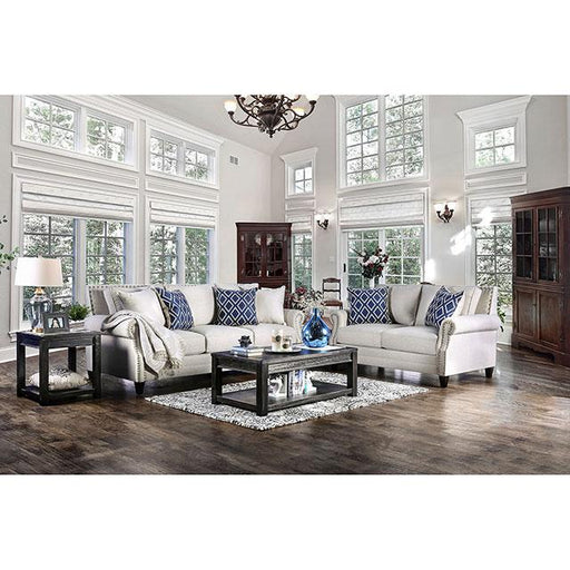 Giovanni Beige/Blue Sofa - Rebatta Home Store