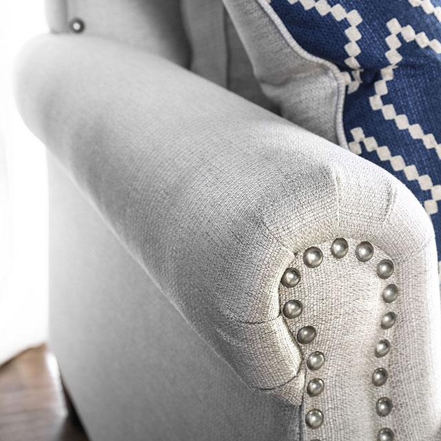 Giovanni Beige/Blue Sofa - Rebatta Home Store