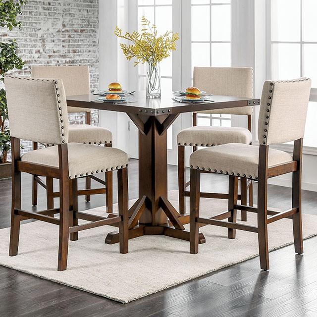 GLENBROOK Brown Cherry Counter Ht. Table - Rebatta Home Store