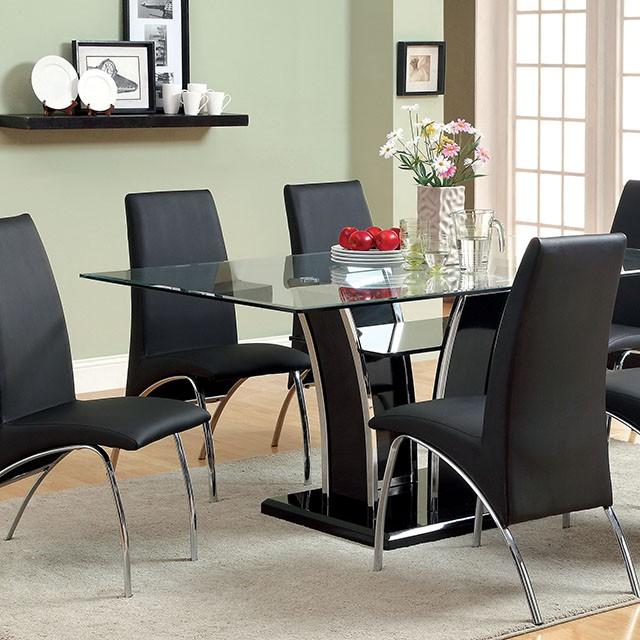 Glenview Black Dining Table - Rebatta Home Store