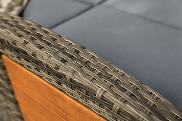 Bahia Tobago Reclining Chaise Lounge Brown & Gray