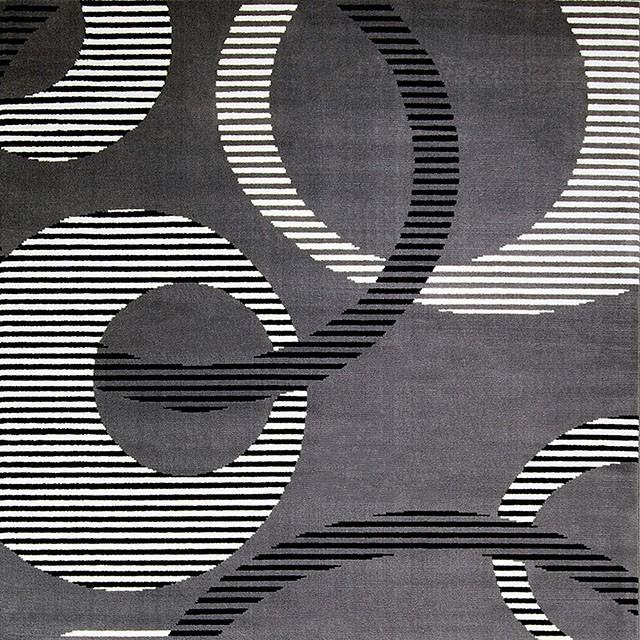 Blitar Brown Black, Brown Cream, & Gray 5' X 7' Area Rug