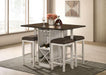 BINGHAM Counter Ht. Table w/ 2 x 15" Leaves - Rebatta Home Store