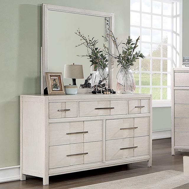 Berenice Dresser White, Gray, & Espresso