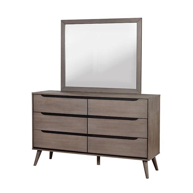Lennart Gray Rectangular Mirror - Rebatta Home Store