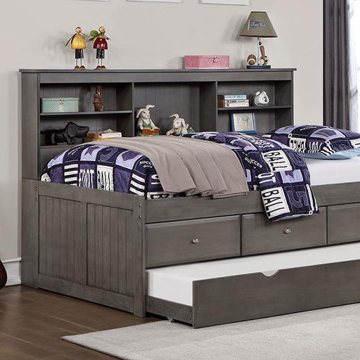 TIBALT Twin DayBed w/ Trundle, Dark Gray - Rebatta Home Store