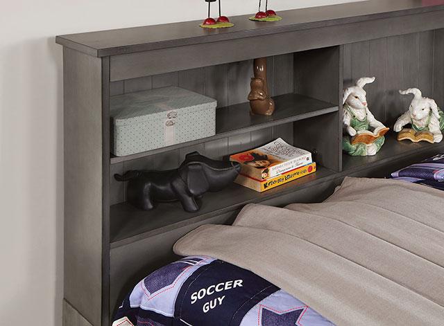 TIBALT Twin DayBed w/ Trundle, Dark Gray - Rebatta Home Store
