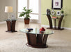 MANHATTAN IV Dark Cherry End Table, Brown Cherry - Rebatta Home Store