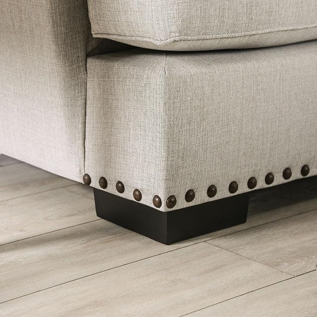 PICOTEE Sofa, Light Gray/Black - Rebatta Home Store