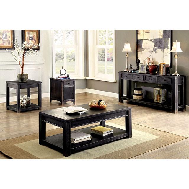 MEADOW Antique Black Side Table - Rebatta Home Store