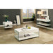 Raya White End Table, White - Rebatta Home Store