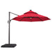 Nuti 10 Ft Round Umbrella w/ LED Light + 37" Large Base - Rebatta Home Store