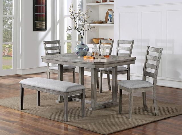 LAQUILA Dining Table, Gray - Rebatta Home Store