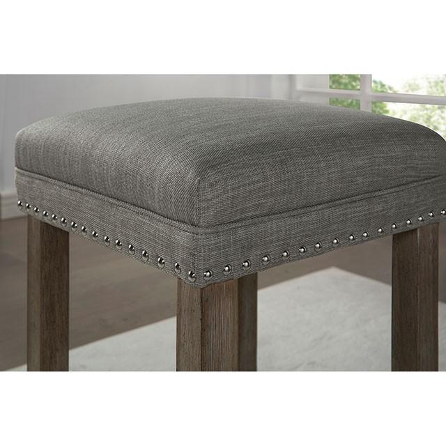CAERLEON 3 Pc. Counter Ht. Table Set, Wire-brushed Gray - Rebatta Home Store