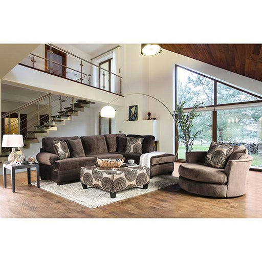 Bonaventura Brown Swivel Chair - Rebatta Home Store