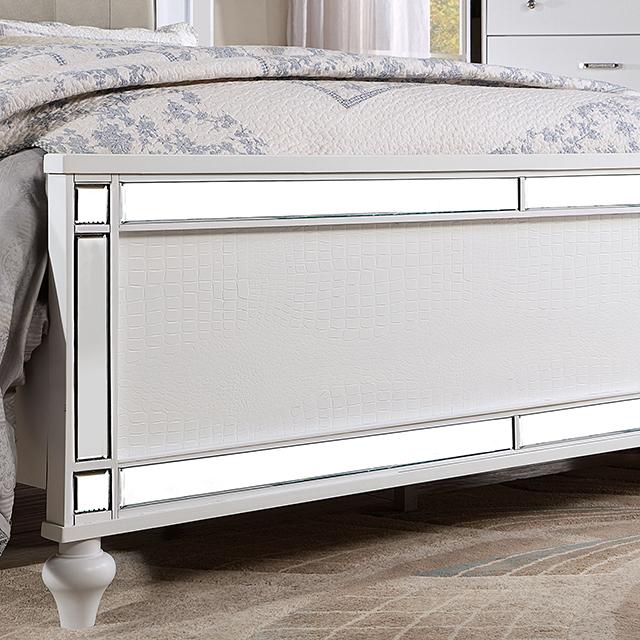 BRACHIUM Cal.King Bed, White - Rebatta Home Store