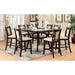 BRENT II Dark Cherry/Ivory Counter Ht. Table w/ Insert - Rebatta Home Store